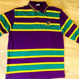 Mardi Gras VTG polo long sleeve shirt